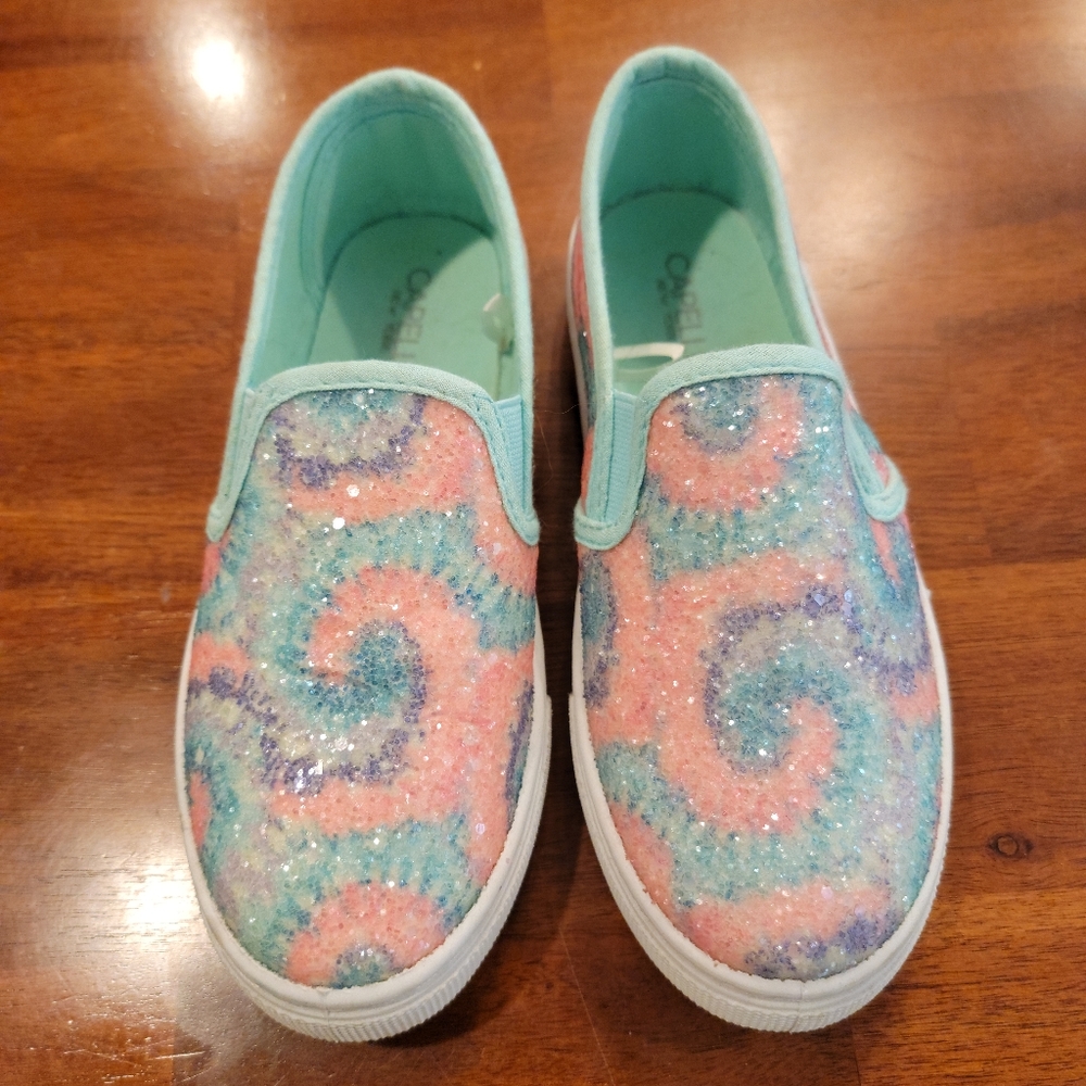 Capeli's Kids Slip On Sneaker Blue Swirl Shoes